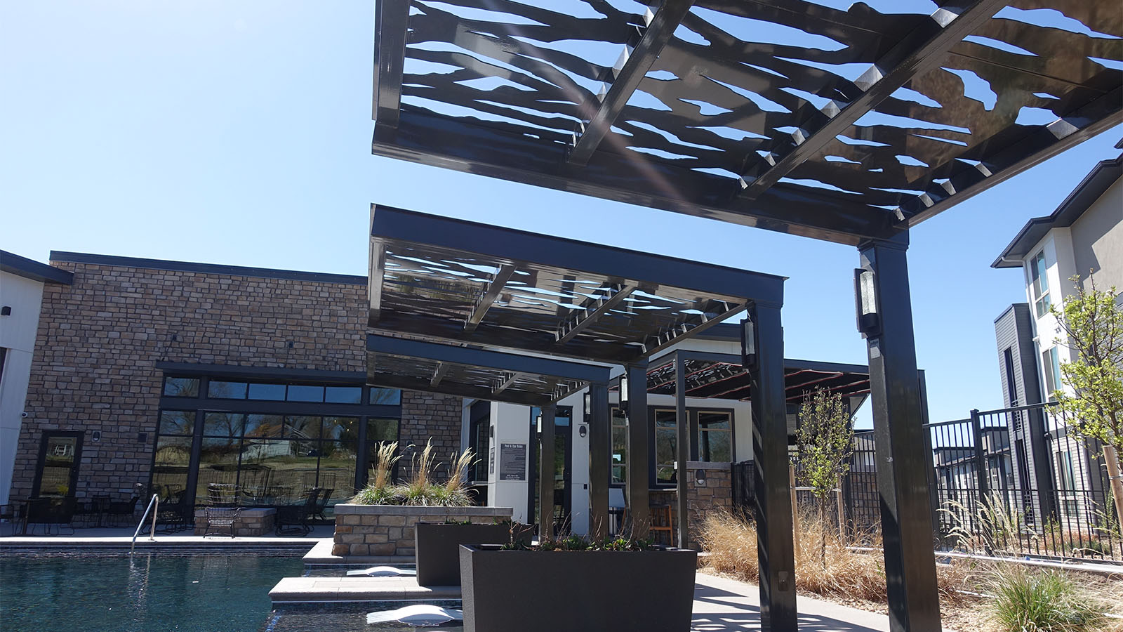 Covered Walkway Cantilevered