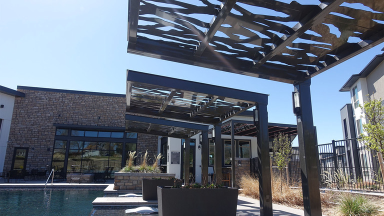 Covered Walkway Cantilevered