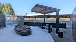 Covered Walkway Cantilevered
